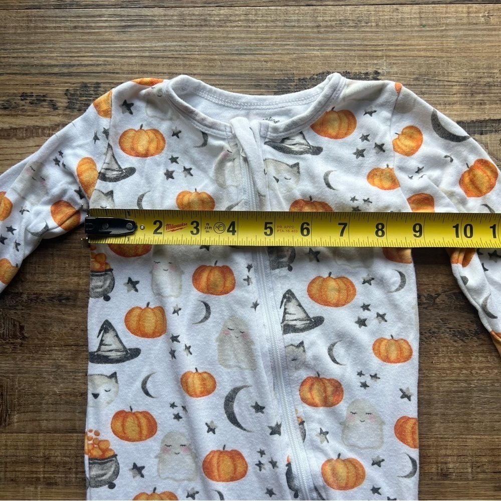 Dreamland Baby Bamboo Pumpkin Fall Halloween Print Size 9-12 Months - Picture 3 of 6